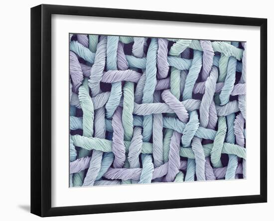 Woven Synthetic Fabric-Micro Discovery-Framed Premium Photographic Print