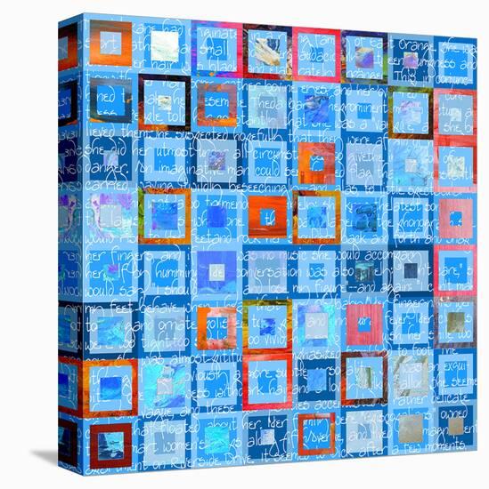 Woven Word Quilt 1-Elle Stewart-Stretched Canvas