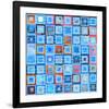 Woven Word Quilt 1-Elle Stewart-Framed Art Print