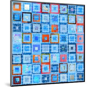 Woven Word Quilt 1-Elle Stewart-Mounted Art Print