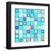 Woven Word Quilt 2-Elle Stewart-Framed Art Print