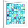 Woven Word Quilt 2-Elle Stewart-Framed Art Print