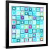 Woven Word Quilt 2-Elle Stewart-Framed Art Print