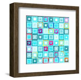 Woven Word Quilt 2-Elle Stewart-Framed Art Print