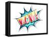 Wow Colored Comic Book Illustration-tilo-Framed Stretched Canvas