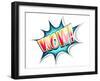 Wow Colored Comic Book Illustration-tilo-Framed Art Print