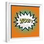 Wow! Comic Speech Bubble in Pop Art Style-PiXXart-Framed Art Print