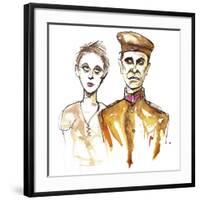 Wozzeck and Marie; characters from 'Woyzeck' of 1837 by Georg Büchner; 1925 opera by Alban Berg-Neale Osborne-Framed Giclee Print