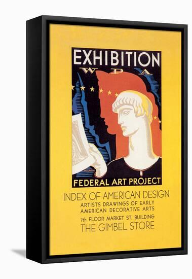 Wpa Federal Art Project: Index of American Design-Katherine Milhous-Framed Stretched Canvas