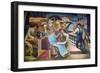 Wpa Mural. Mural by Charles Klauder Ca, 1940. Located in the Cohen Building Washington D.C-null-Framed Premium Giclee Print