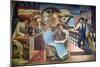 Wpa Mural. Mural by Charles Klauder Ca, 1940. Located in the Cohen Building Washington D.C-null-Mounted Art Print