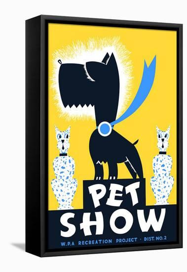 Wpa Pet Show Poster-null-Framed Stretched Canvas
