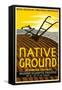 Wpa Poster for Native Ground Play-null-Framed Stretched Canvas