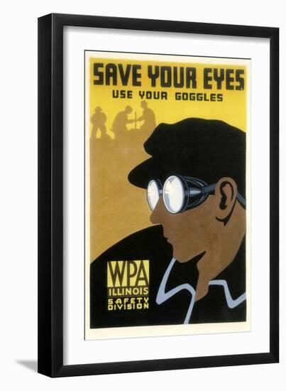 WPA Save Your Eyes-null-Framed Giclee Print