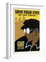 WPA Save Your Eyes-null-Framed Giclee Print