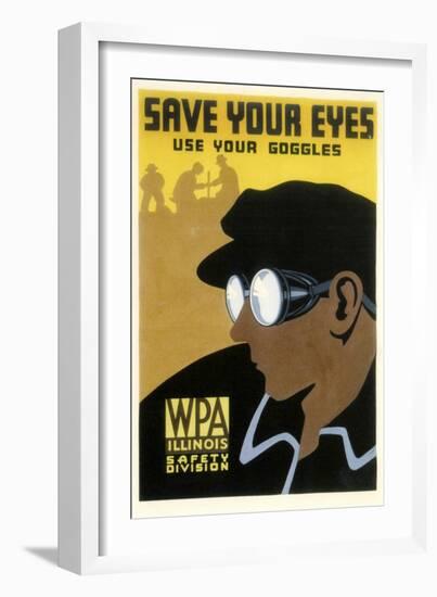 WPA Save Your Eyes-null-Framed Giclee Print