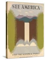 WPA See America I-Vintage Apple Collection-Stretched Canvas