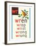 WR for Wren-null-Framed Art Print