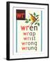 WR for Wren-null-Framed Art Print