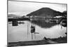 Wrangell, Alaska Town View of Fishing Boats Photograph - Wrangell, AK-Lantern Press-Mounted Art Print