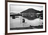 Wrangell, Alaska Town View of Fishing Boats Photograph - Wrangell, AK-Lantern Press-Framed Premium Giclee Print