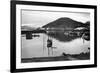 Wrangell, Alaska Town View of Fishing Boats Photograph - Wrangell, AK-Lantern Press-Framed Premium Giclee Print