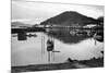 Wrangell, Alaska Town View of Fishing Boats Photograph - Wrangell, AK-Lantern Press-Mounted Premium Giclee Print