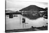 Wrangell, Alaska Town View of Fishing Boats Photograph - Wrangell, AK-Lantern Press-Stretched Canvas