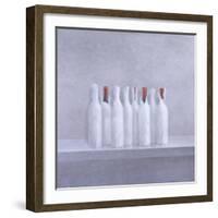 Wrapped Bottles on Grey, 2005-Lincoln Seligman-Framed Giclee Print