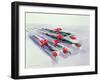 Wrapped Roses, 1987 (W/C on Paper)-Lucy Willis-Framed Giclee Print