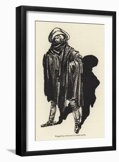 Wrapped Up to His Eyes in a Brown Mantle-René Bull-Framed Giclee Print