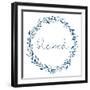 Wreath Blessed-Allen Kimberly-Framed Art Print