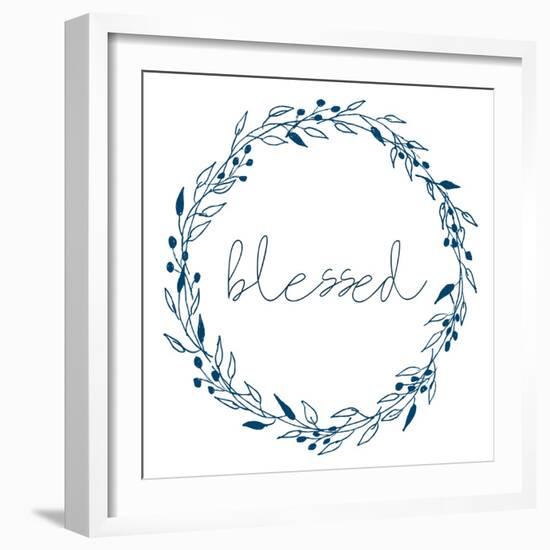 Wreath Blessed-Allen Kimberly-Framed Art Print