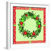 Wreath Green-Valarie Wade-Framed Giclee Print