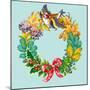 Wreath with Bird-Olga Kovaleva-Mounted Giclee Print