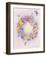 Wreath With Butterflies-Olga And Alexey Drozdov-Framed Premium Giclee Print
