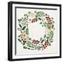 Wreath with Pinecones-PI Studio-Framed Art Print