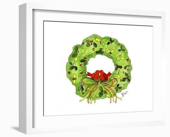 Wreath-Jennifer Zsolt-Framed Giclee Print