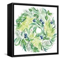 Wreath-Elizabeth Rider-Framed Stretched Canvas