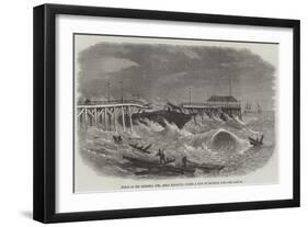 Wreck at the Britannia Pier, Great Yarmouth, During a Gale on Saturday Last-null-Framed Giclee Print