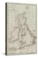 Wreck Chart of the British Isles for 1868-John Dower-Stretched Canvas