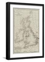 Wreck Chart of the British Isles for 1868-John Dower-Framed Giclee Print