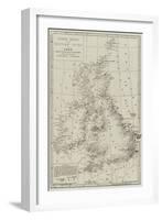 Wreck Chart of the British Isles for 1868-John Dower-Framed Giclee Print