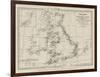 Wreck Chart of the British Isles-null-Framed Giclee Print