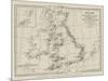 Wreck Chart of the British Isles-null-Mounted Giclee Print