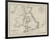 Wreck Chart of the British Isles-null-Framed Giclee Print