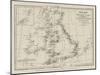 Wreck Chart of the British Isles-null-Mounted Giclee Print