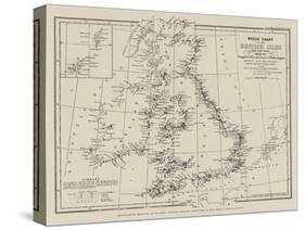 Wreck Chart of the British Isles-null-Stretched Canvas