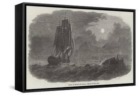 Wreck in the Bay of Bengal, Rescue of the Crew-null-Framed Stretched Canvas