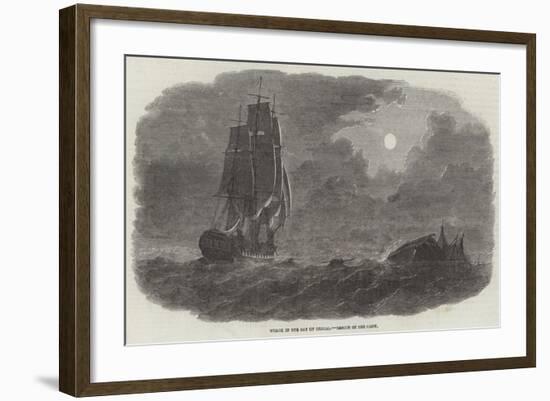 Wreck in the Bay of Bengal, Rescue of the Crew-null-Framed Giclee Print